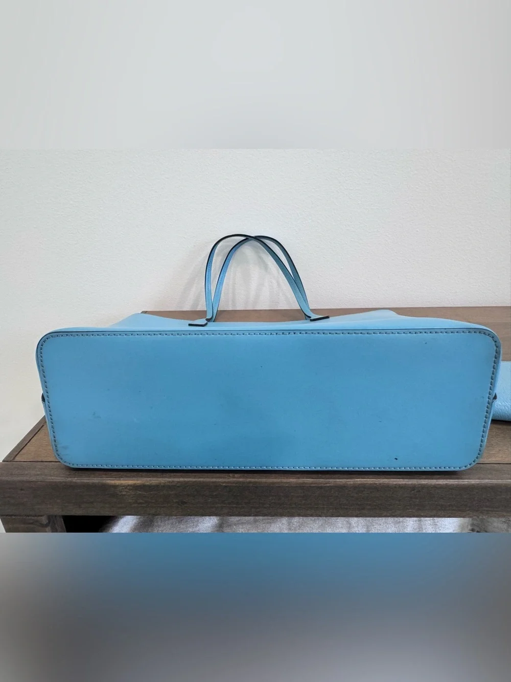 kate spade Sky Blue Leather Tote with Matching Wallet